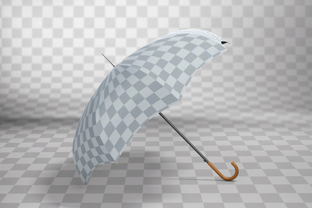灰色雨伞矢量素材