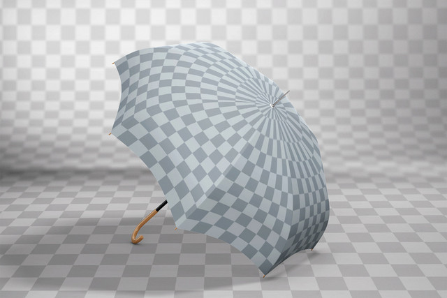 灰色雨伞矢量素材