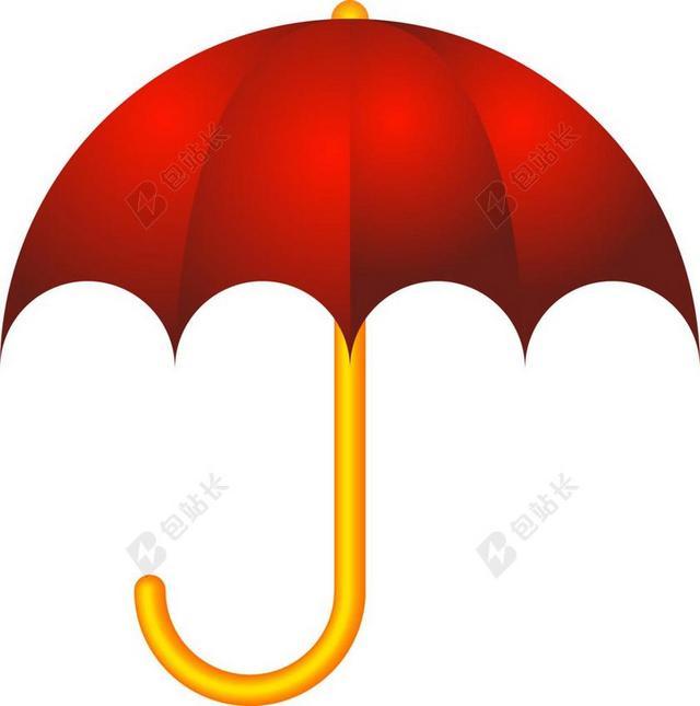 伞 雨 春 红色