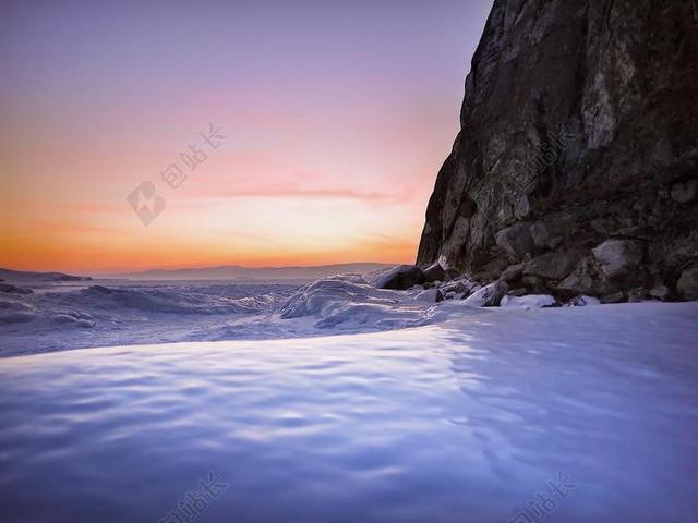 冰 KHUIR 贝加尔 BAIKALSEE 湖 俄罗斯