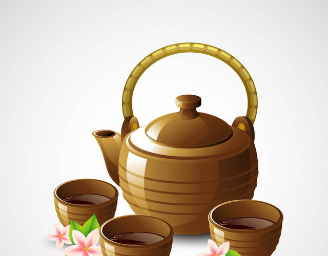 茶具茶杯茶壶茶文化设计茶壶PNG素材