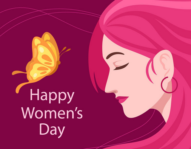 3月8日妇女节人物剪影素材