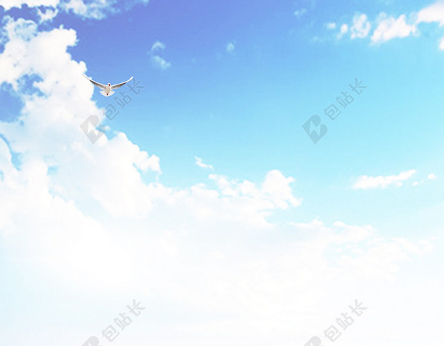 海鸥轮船中国航海日宣传蓝色海报背景