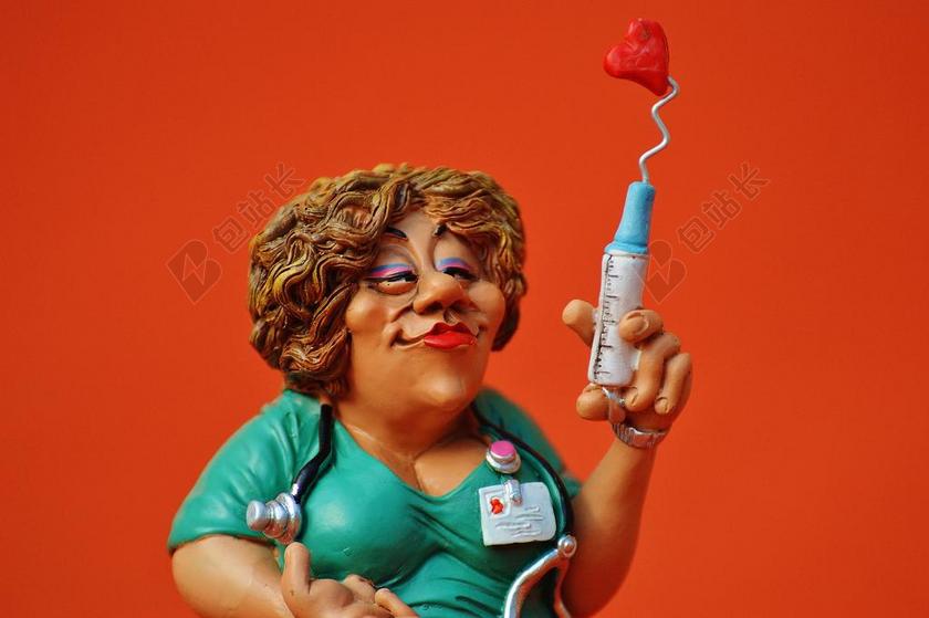 摄影艺术打针的护士背景图片