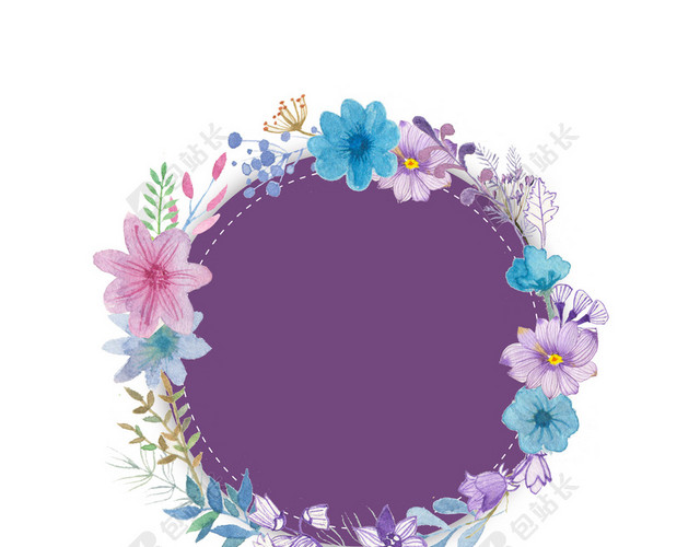 母亲节花环鲜花促销宣传海报白色背景
