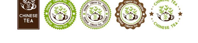 设计图标绿色茶素材