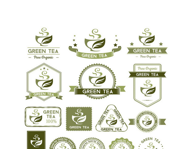 清新绿色图标PNG素材