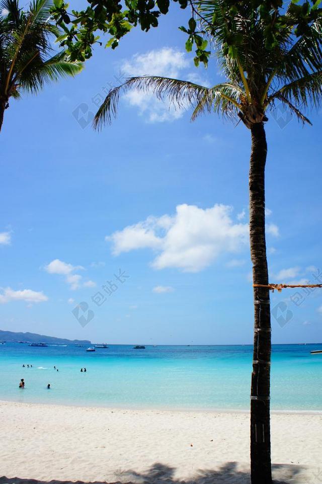 海滩 长滩岛海滩 海 日落