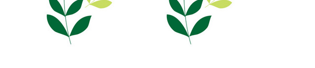 春季节日水彩手绘植物树叶文艺绿