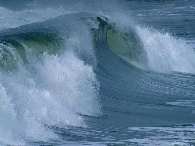 水辊 滚 大浪 大 力 海 海洋 波 喷雾