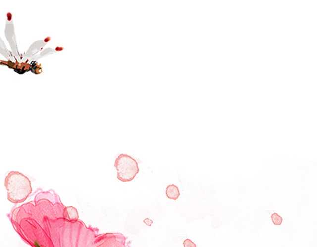 手绘插画花朵春天鲜花花卉