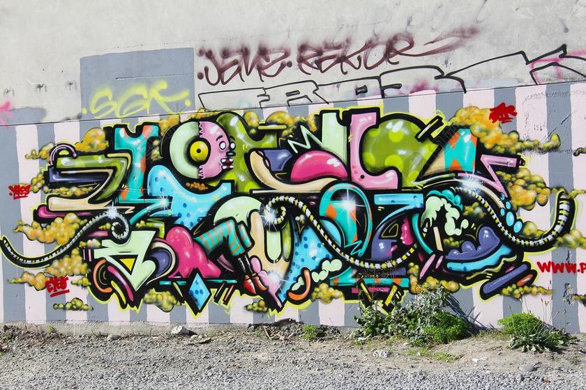 画家艺术涂鸦墙壁背景图片