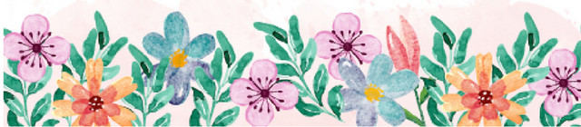 手绘插画花朵春天鲜花花卉