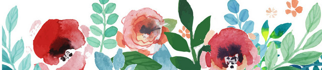 手绘插画花朵春天鲜花花卉