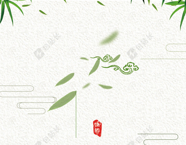 中国风荷花寒食节青团传统节日海报背景