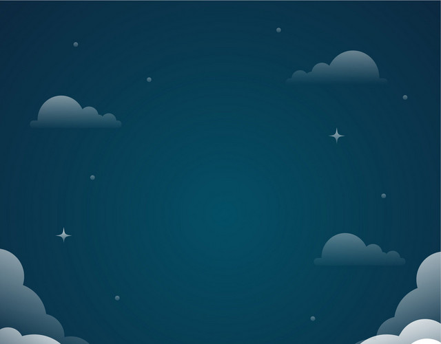 星空蓝色背景装饰星球银河天空蓝天卡通手绘