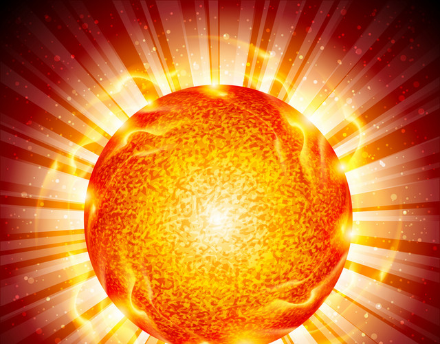 燃烧的太阳PNG素材