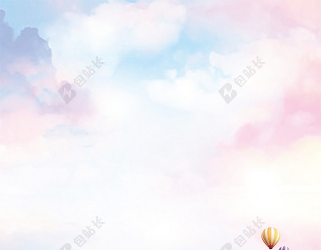 水彩简约愚人节促销宣传海报背景