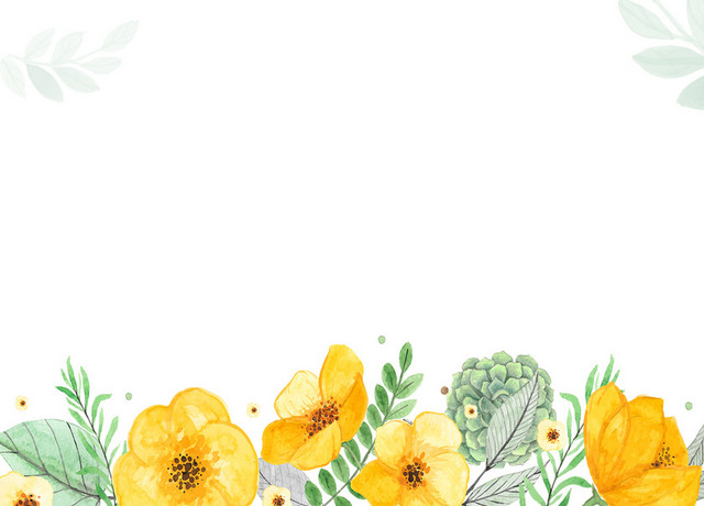春季唯美花卉边框矢量素材