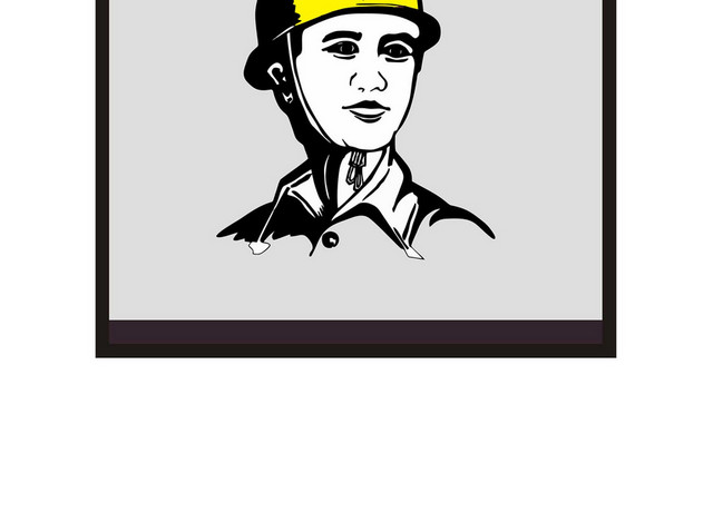 安全指示牌佩戴安全帽提示牌