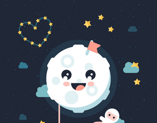 宇航员太空科技星空中国航天日星球拟人