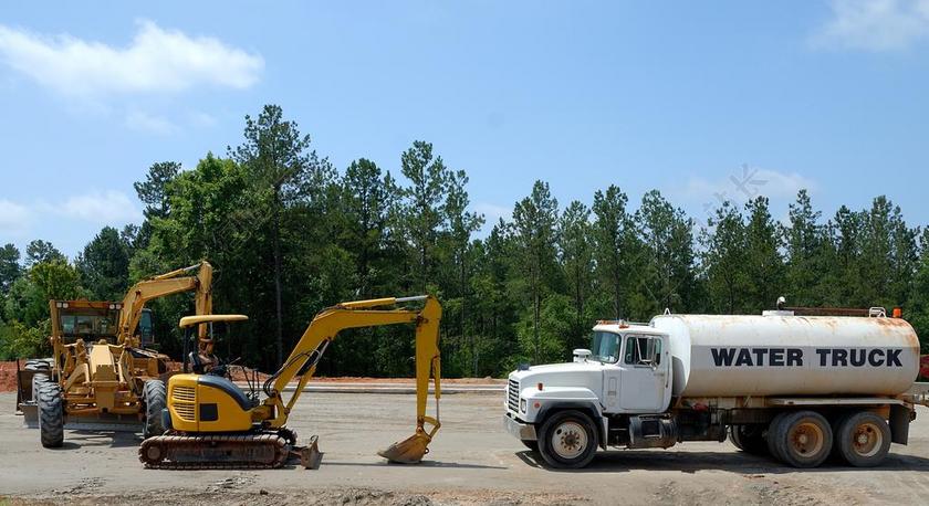 工作清新施工现场背景图片