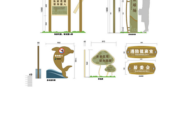 商场指示牌商圈导视