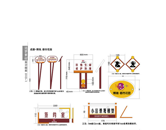 商场指示牌商城标识牌