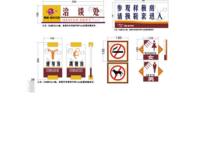 商场指示牌商城标识牌