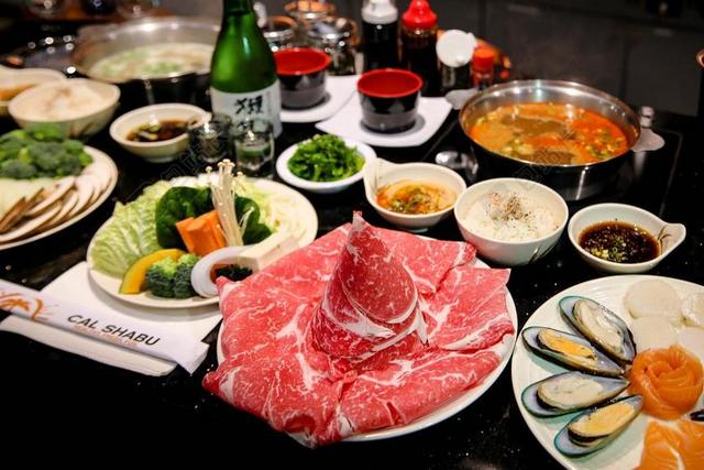 涮 涮涮锅 日本 食品 烹饪 晚餐 涮锅 新鲜 亚洲 锅物