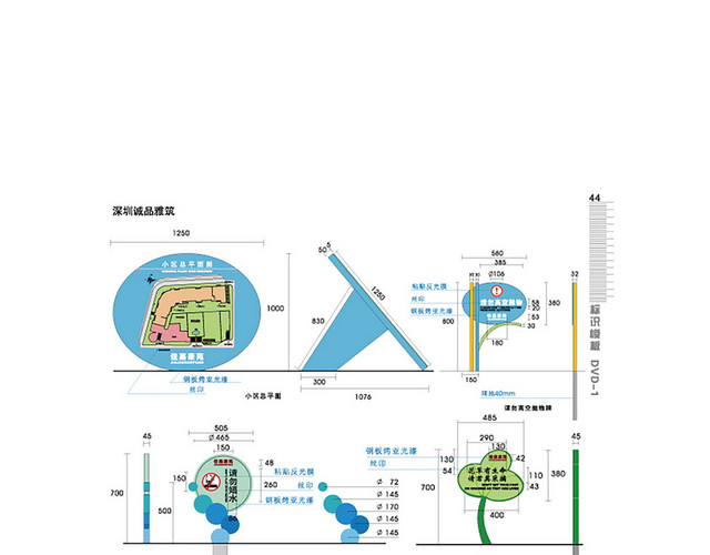 商场指示牌立地式导视