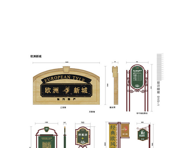 商场指示牌广场导视