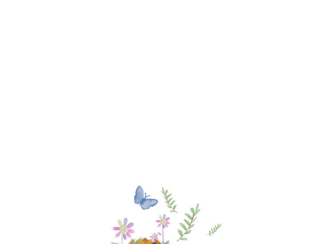 复活节鲜花彩蛋山坡兔子PNG素材