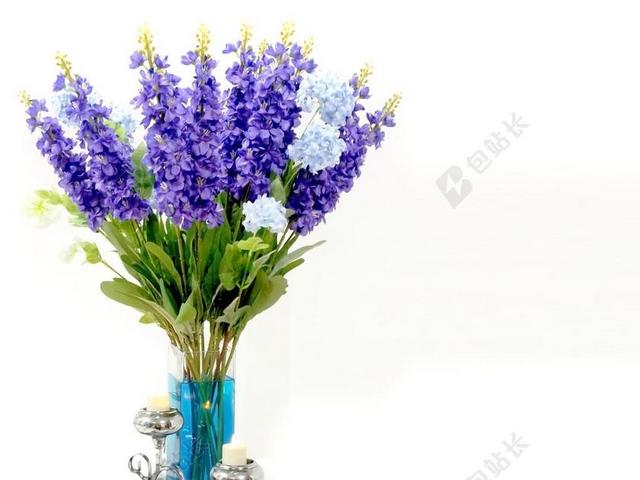 花 植物区系 紫色 花束 紫罗兰色 绿色 蓝色 蜡烛 花瓶