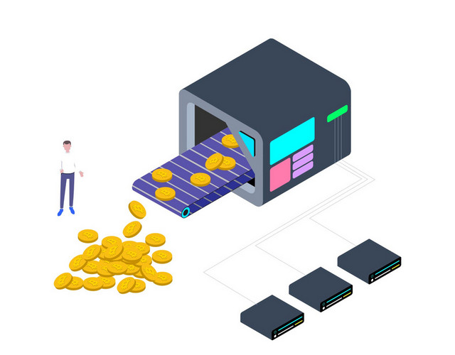 科技商务金币图标素材