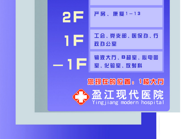 楼层指示牌住院大楼医院指示牌