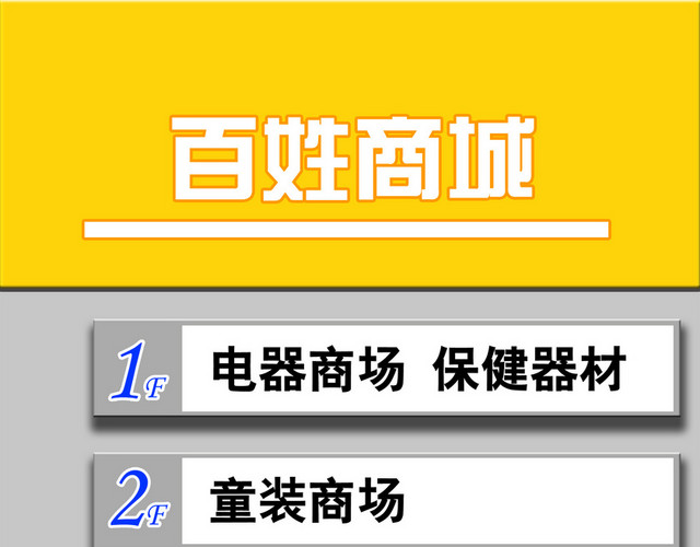 楼层指示牌商场指示牌