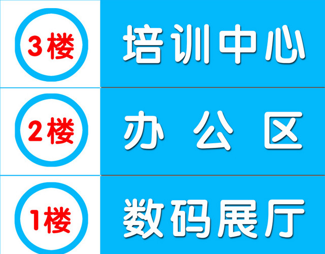 楼层指示牌