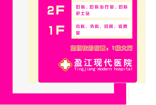楼层指示牌门诊大楼医院指示牌
