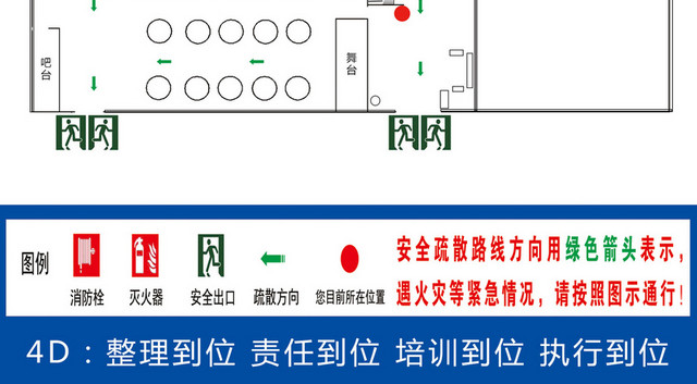 主题餐厅安全疏散图