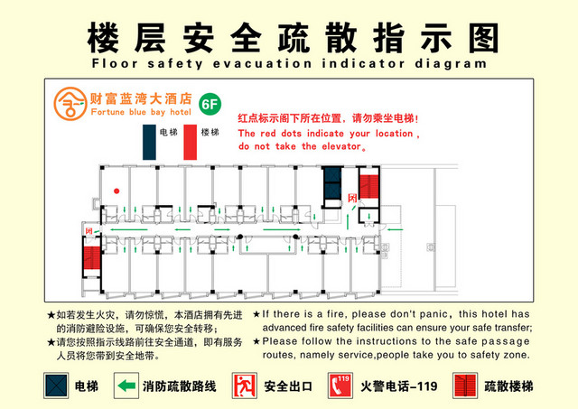 楼层安全疏散指示图