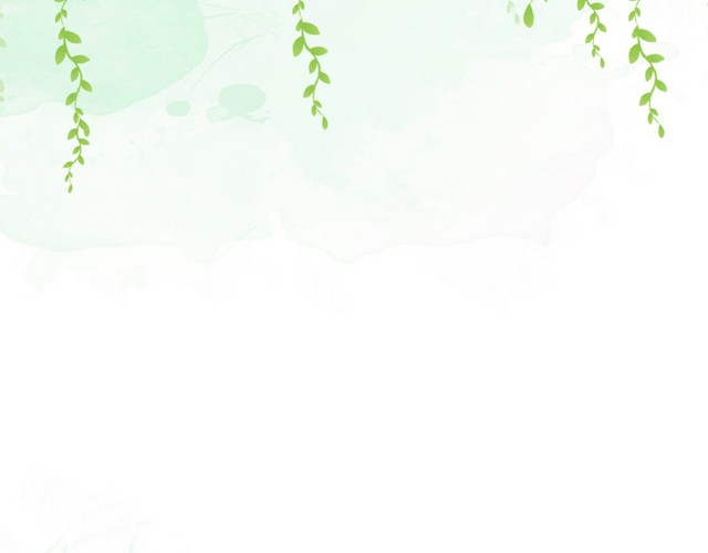 世界卫生日草地绿坡树叶枝条背景素材