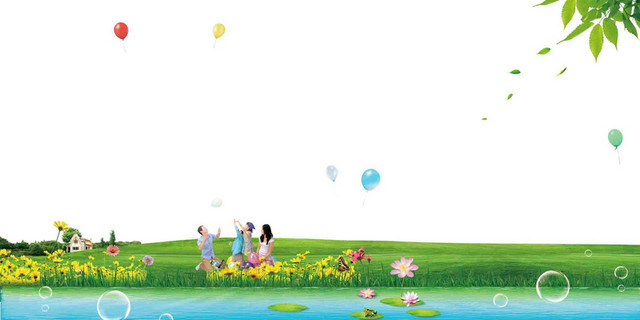 绿色大自然春天背景素材