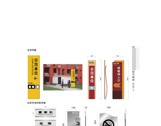商场指示牌地产导视牌禁止吸烟牌