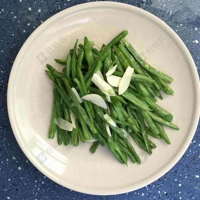 豆角 四季豆 素食 素 蔬菜 餐饮 大蒜 绿色