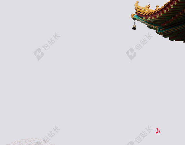 房檐印章古典创建文明校园海报背景