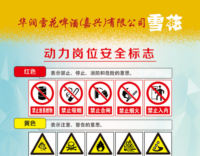 安全生产标志动力岗位安全标志