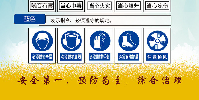 安全生产标志动力岗位安全标志