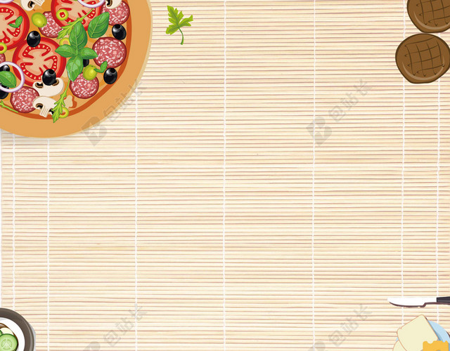 食物勺子叉子卡通创建文明校园海报背景