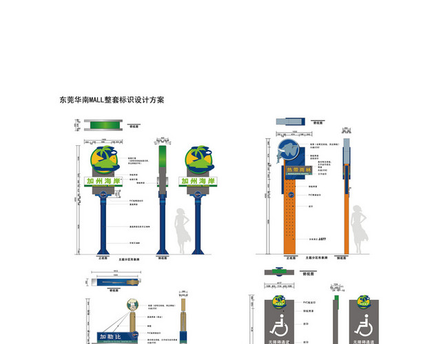 道路标识牌商场指示牌